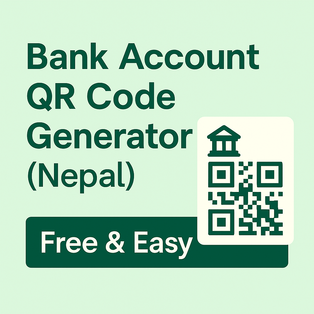 Bank Account QR Code Generator