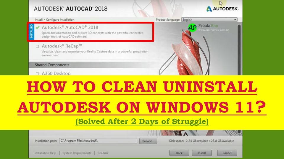 HOW TO CLEAN UNINSTALL AUTODESK ON WINDOWS 11