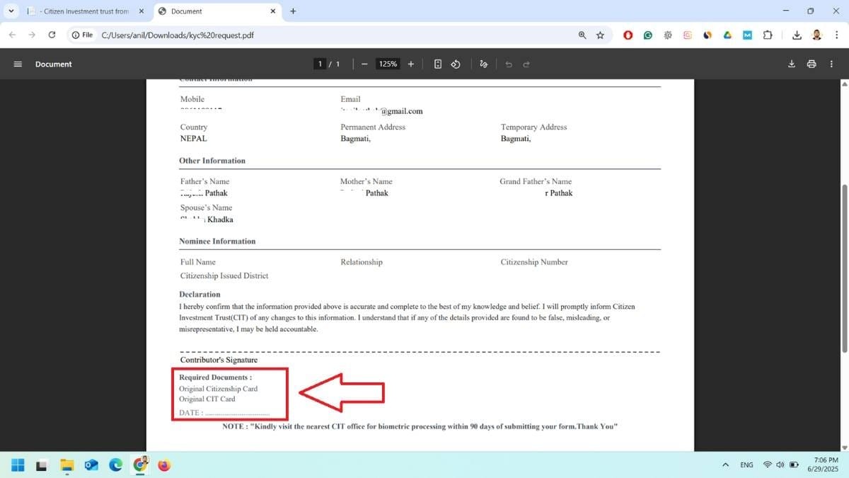 nagarik lagani kosh kyc form online apply 10