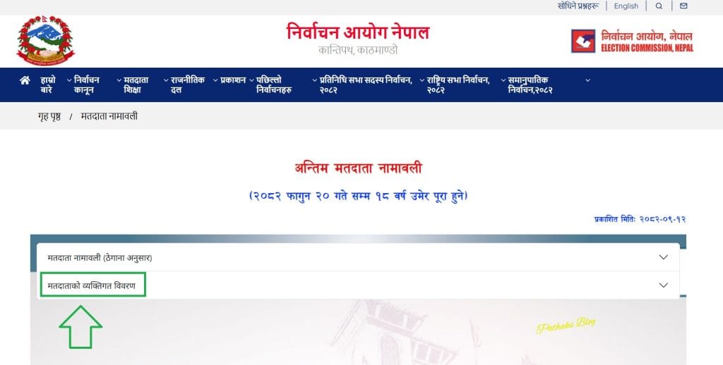 Voter ID Card Download Nepal: Step-by-Step Guide 5 Voter Lists and Personal Details